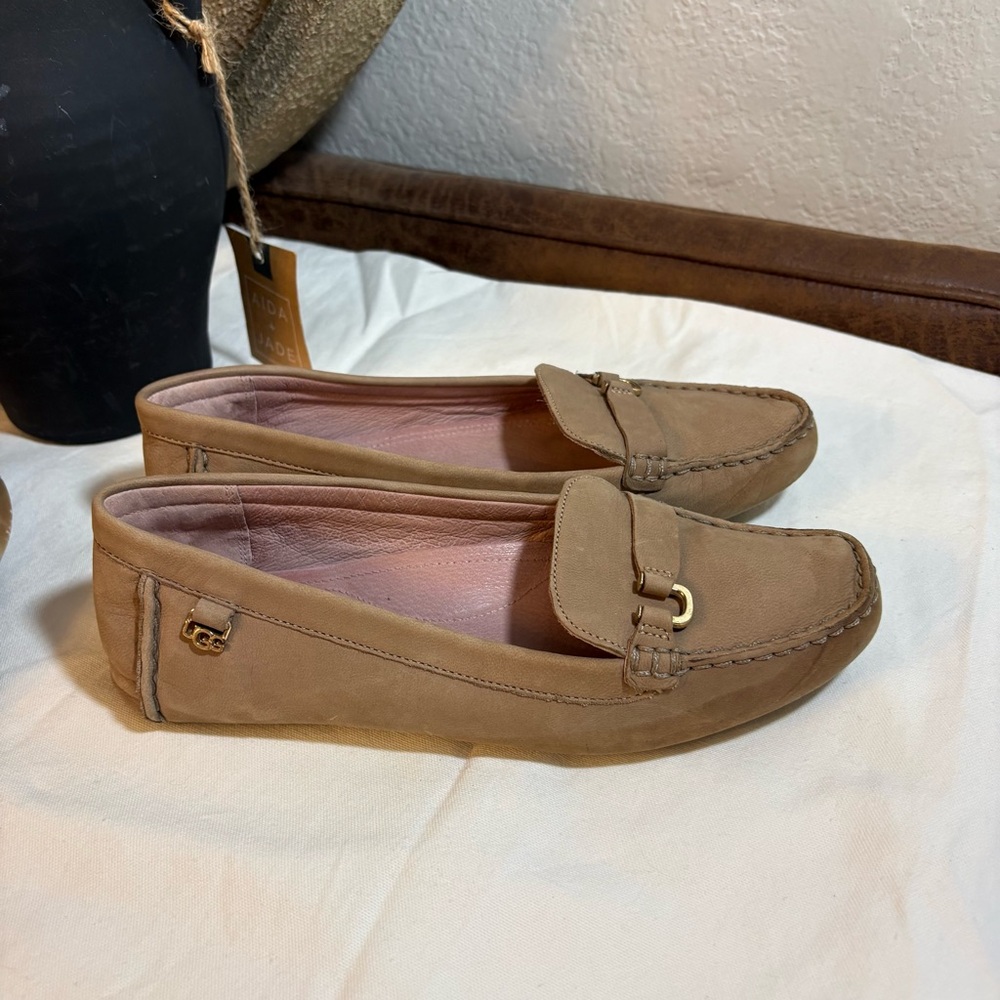 UGG Women's Suede Loafers in Taupe